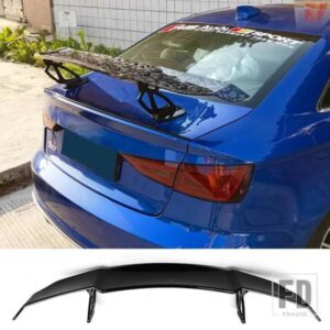 カーボン塗装スポイラーアウディ A3 S3 タイプ V ABS プラスチックリアトランクウイングアクセサリー