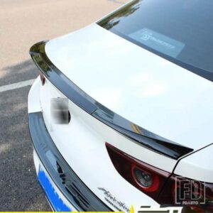 トランクスポイラーカーボン表面 ABS 素材リアダックテールスポイラーマツダ 3 セダン 20-23 14 - 19