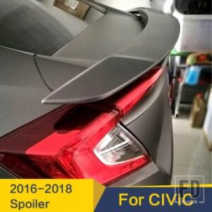 リアトランクリッドスポイラーウイングホンダシビックスポイラー 2016-2018 ABS 材料リアウイング装飾専用アクセサリー