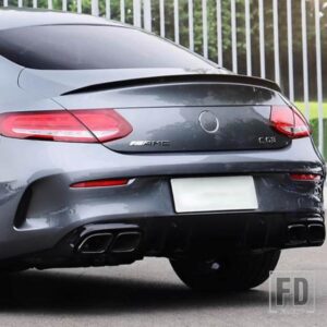 リアウイング用ベンツ W205 クーペスポイラー C200 C300 2 ドア C クラステールフィン C43 C63 AMG ABS アクセサリー