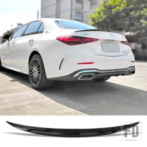 黒スポイラーベンツ W206 テールフィン C クラス C200 C260 2022 2023 リアウイングアクセサリー