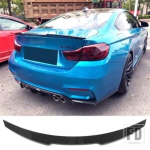 カーボンペイントスポイラー BMW 4 シリーズクーペ F32 リアダックテールウイング 2013-2019 年 2 ドアセダントランク M4 スタイル ABS アクセサリー