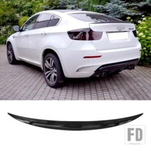 リアウイング BMW X6 E71 スポイラー 2008 2014 ブラック ABS プラスチックテールフィンアクセサリー