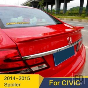 リアトランクリッドスポイラーウイングホンダシビックスポイラー 2012 2013 ABS 材料リアウイング装飾専用アクセサリー