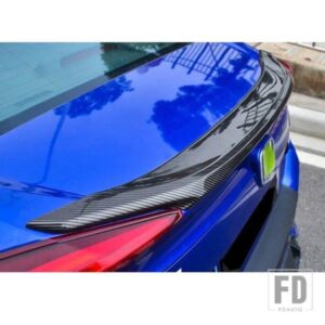 トランクスポイラーカーボン表面 ABS 材料リアダックテールスポイラーホンダシビック千田 2016 17 18