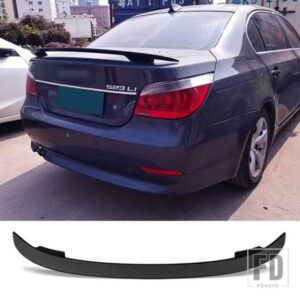 カーボン表面スポイラータイプ MT 車リアダックテールウイング ABS プラスチックトランクスポイラー BMW E60 5 シリーズ 2004-2010 年