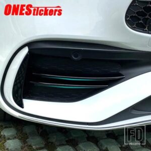 メルセデスベンツ C クラス W206 C200 C220 C260 C300 2022 + ABS カースタイリングアクセサリーフロントフォグランプトリムストリップ装飾カバー