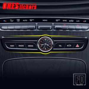メルセデスベンツ C クラス W205 E クラス W213 GLC X253 2015-2022 カーアクセサリーセンターコンソールエアコンクォーツ時計時計