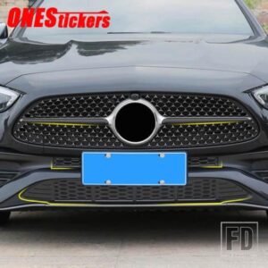 メルセデスベンツ C クラス W206 C200 C220 C260 C300 2022 + ステンレスカーアクセサリーフロントグリルグリルカバートリムストリップ