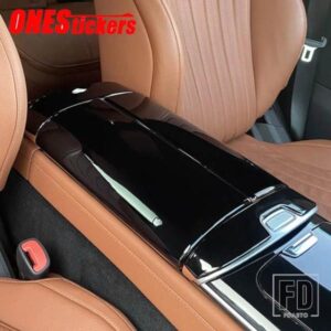 メルセデスベンツ S クラス W223 S400L S450L S500L S480 S580 S680 2021 2022 + カーアクセサリーセンターコンソールアームレストボックストリムカバー