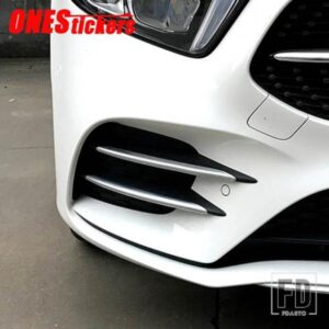 メルセデスベンツ A クラス W177 A180 A200 A220 A250 2019-2021 + カーアクセサリーフロントフォグランプライトトリムカバー装飾ストリップ
