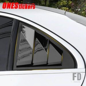 メルセデスベンツ A CLA C クラス W176 W117 C117 W205 AMG リアドアファッションルーバー窓枠トリムカバーステッカーアクセサリー