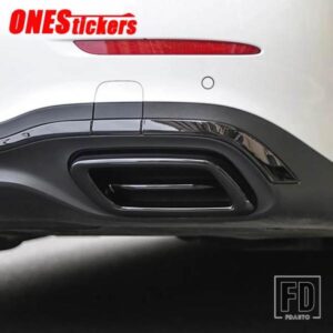 メルセデスベンツ C クラス W206 C200 C220 C260 C300 2022 + ABS カーアクセサリーテール喉マフラーマフラーカバートリムステッカー