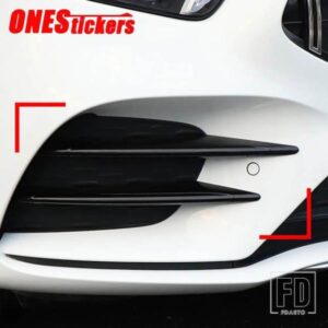 メルセデスベンツ A クラス W177 V177 AMG A35 A180 A200 A220 A250 2019-2023 カーアクセサリーフロントフォグランプ装飾ストリップトリム