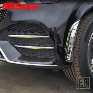 カーアクセサリーフロントフォグランプストリップトリムバンパーサイドエアアウトレットトリムカバーメルセデスベンツ GLE クラス W167 V167 AMG GLE53 2020