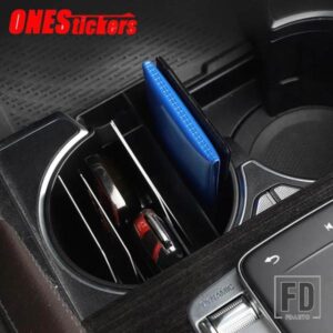メルセデスベンツ GLE クラス W167 V167 GLE350/450 2020 + カーセンターコンソール水カップ収納ボックスオーガナイザーコンテナトレイホルダー