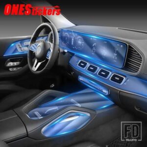 メルセデスベンツ GLE クラス GLE350 GLE450 W167 V167 2020 + センターコンソール AC ナビゲーションフルセットインテリア TPU プロテクターフィルム