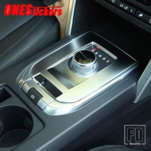 ランドローバーディスカバリースポーツ L550 2015-2019 ABS クロームカーアクセサリーセンターコンソールギアシフトトリムカバー装飾フレーム