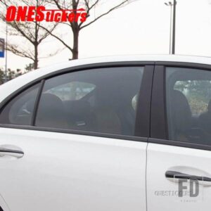 メルセデスベンツ C クラス W206 C200 C220 C260 C300 2022 2023 + カーアクセサリーウィンドウ B C ミドルピラーストリップトリムカバーステッカー