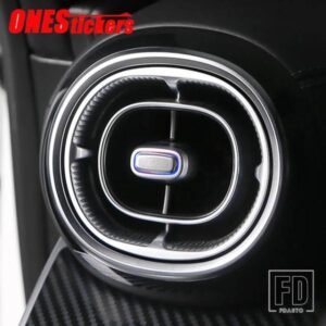 メルセデスベンツ C クラス W206 C200 C220 C260 C300 2022 + 中央ダッシュボード後列空調アウトレットノブトリムカバー