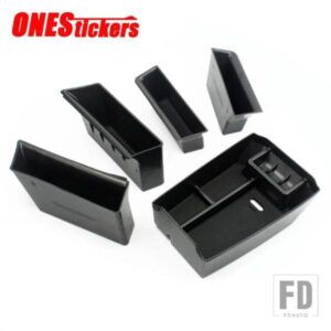 カーアクセサリーセンターコンソールアームレストボックス + ドア収納ボックスメルセデスベンツ GLK クラス X204 GLK200 220 250 300 350 2008-2015