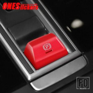 ポルシェカイエンパナメーラ 971 2017-22 カーアクセサリー電子ハンドブレーキ P ボタンパッチトリムカバー