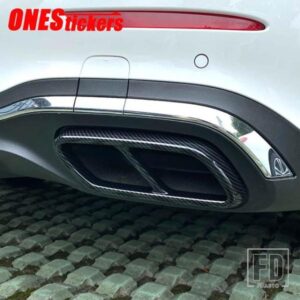 メルセデスベンツ C クラス W206 C200 C220 C260 C300 2022 + カースタイリングアクセサリーマフラーマフラーテールパイプ喉カバートリム