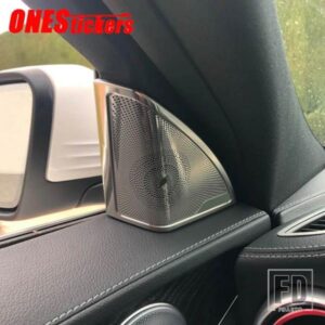 メルセデスベンツ C クラス W205 E クラス W213 GLC X253 ステンレスドア窓ツイーターオーディオスピーカーカバートリムフレーム