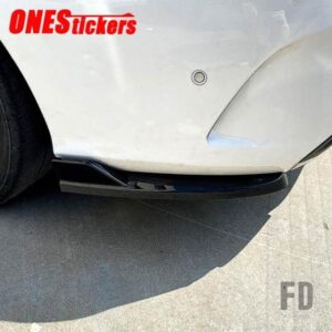 メルセデスベンツ C クラス W205 C180 C200 C260 C300 AMG C43 2015-2021 カーアクセサリーリアバンパースポイラーエアアウトレットトリムカバー
