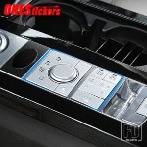 ランドローバーレンジローバースポーツ RR スポーツ L494 2014 2015 2016 合金カーアクセサリーセンターコンソールモードボタントリムカバースパンコール