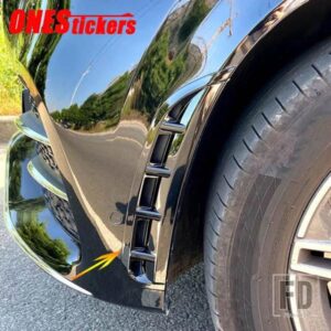 カーアクセサリーフロントバンパーサイドエアアウトレットトリムカバーメルセデスベンツ GLE クラス W167 V167 GLE350/400D/GLE450 AMG GLE53 2020 +