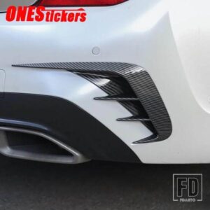 カーアクセサリーリアバンパーリップスポイラーサイドエアベントアウトカバートリム BMW 3 シリーズ G20 G28 318I 320I 325I 330I 2020 2021