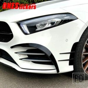 メルセデスベンツ A クラス W177 V177 A180 A200 A220 A250 2019 2020 + カーアクセサリーフロントバンパーフェンダーリップフォグランプトリムカバー