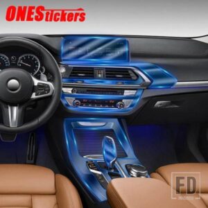 BMW X3 F25 G01 X4 F26 G02 2011-2020 カーセンターコンソールギアパネルナビゲーションフルセットインテリアモールディング TPU プロテクターフィルム