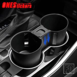 ABS カーアクセサリーセンターコンソール水カップ収納ボックスオーガナイザーカードトレイホルダートヨタハイランダークルーガー XU70 2021 2022