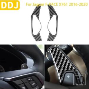 ジャガー F-PACE 2016-20 アクセサリーインテリアカーボンステアリングホイールパドルシフターシフト延長