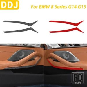 BMW 8 シリーズ G14 G15 2019-2022 カーアクセサリーカーボンインナードアアームレストサイドパネルトリムカバー装飾ステッカー