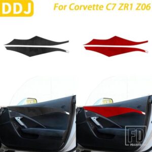 シボレーコルベット C7 ZR1 Z06 2014-2019 カーアクセサリーカーボンインナードアパネル装飾カバー装飾ステッカー