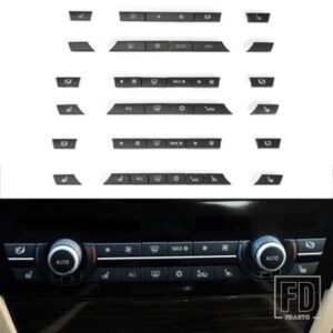 A/C ヒーターボタンキーキャップリペアキットスイッチボタンカバー BMW F01 F02 F06 F07 F10 F11 F12 F13 5/6/7 シリーズ 2010-2017