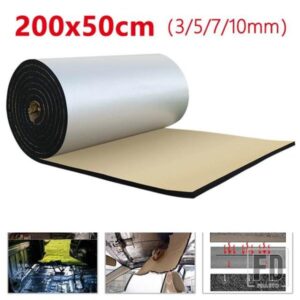 500*2000 MM 3/5/7/10 MMボンネットエンジンファイアウォールヒートマットデッドナー防音防音絶縁デッドニングアルミ箔ステッカー