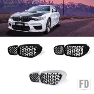 G30 G38 車ダイヤモンドグリル BMW G30 G31 G38 5 シリーズ 525I 528I 530I 540I 2017-2020 フロントキドニーグリルスタイリング