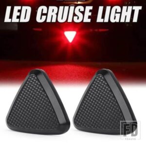 1 個 F1 スタイル汎用 LED ブレーキストップライトトライアングル LED リアテールライト逆安全ストロボランプ車オートバイ 12V