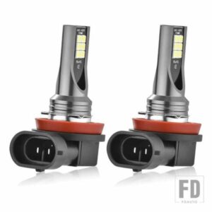 2 個 12V 6500K 車ランプ自動電球ハイパワー H8 H11 3030 12SMD LED フォグランプデイランニングライト