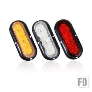 2 個 10 LED トレーラートラックリアブレーキテールライトウィンカーマーカーサイドライトストップライトレッドランプ防水