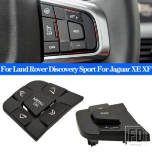 ステアリングホイールの多機能スイッチボタンランドローバーディスカバリースポーツジャガー XE XF 15-19 インテリアアクセサリー