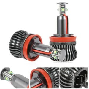 BMW E82 E87 E60 E61 E63 E64 E90 E91 E93 E70 X5 E70 X6 2008-2013 2 個 20 ワット LED 車ハローリングエンジェルアイズマーカーライト電球