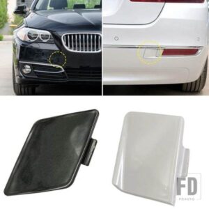 BMW 5 シリーズ F10 F18 フロントリアバンパー牽引フックカバーキャップトレーラー牽引アイ蓋グロスブラック 2011-2017 オートアクセサリー
