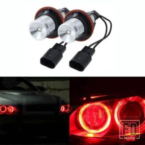 2 個 LED エンジェルアイズマーカーライト電球ホワイト/ブルー/レッド/グリーン/イエロー BMW E39 E53 E60 E61 E63 E64 E65 E66 E87 525I 530I 545I用