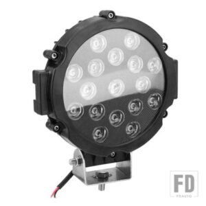 7 インチ 51 ワット高輝度 LED ワークライトラウンドフラッドビーム駆動ランプヘッドライトフォグライトカーアクセサリートラックジープハマー 12V 24V
