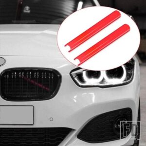 ストリップステッカーカバーフレーム BMW E60 E61 M5 520I 525I 528I 5 シリーズ 2002-2010 フロントグリルトリムストリップスタイリング